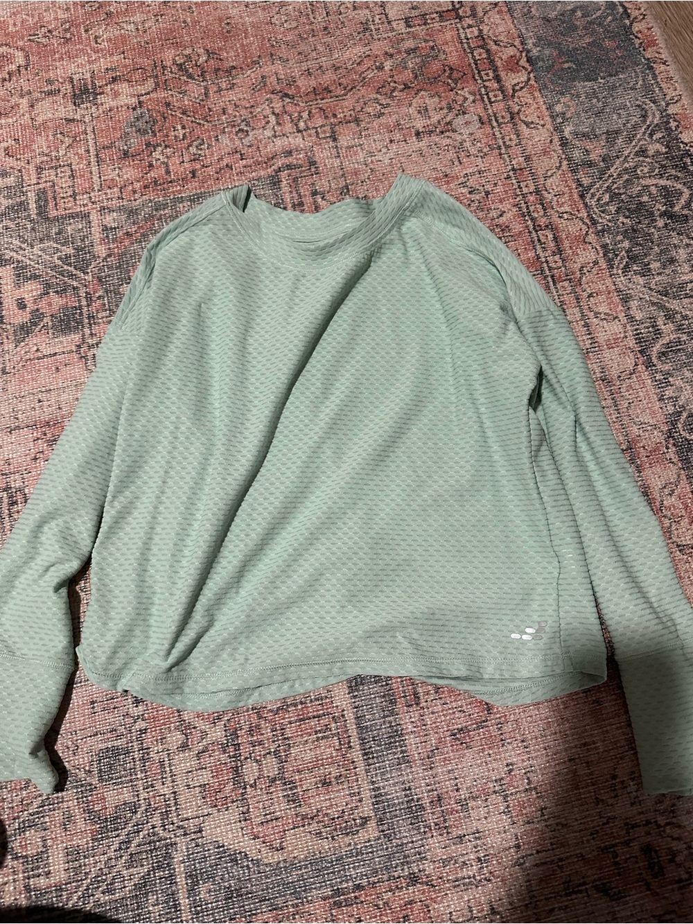 bcg Mint Green Lightweight Textured Top
